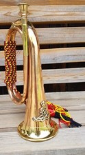 Royal Artillery Military Copper Bugle - Music Band Military Collectible