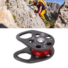 Small Rope Pulley Aluminum Alloy Outdoor Climbing Pulley 20KN Single Pulley