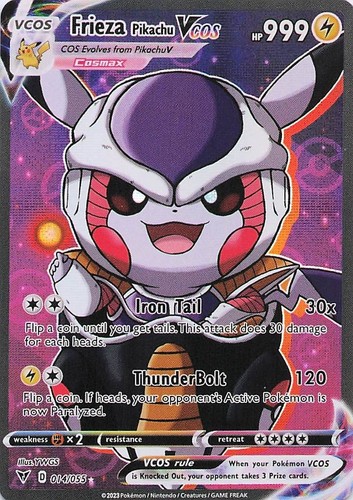 Freiza pikachu pokemon card - freiza,