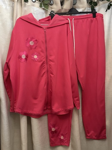 Pink tracksuit trouser set - trouser,