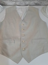 Mens 2 Pocket Beige Waistcoat