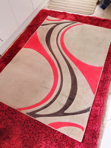Dunelm modern red brown taupe - modern,
