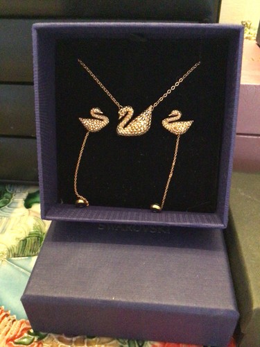 Swarovski necklace and earring - swarovski,