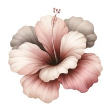 9x9cm flower wall decal