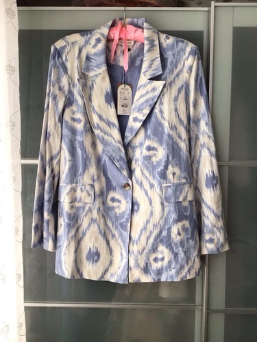 Ladies monsoon blue abstract - blue,