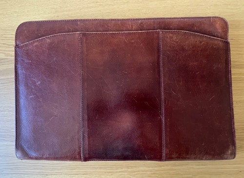 Vintage leather clutch - vintage,