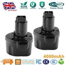 2PCS 7.2V Ni-MH Battery For Dewalt DE9057 DE9085 DW9057 DW920K2 DW925K2 4000mAh