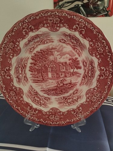 Vintage red and white