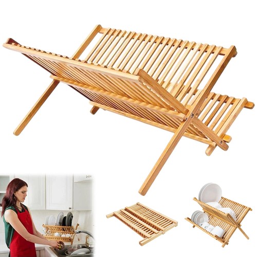 Tier bamboo dish drainer - 2,