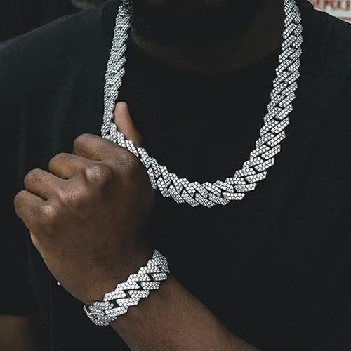 Cuban chain diamond cut - diamond,