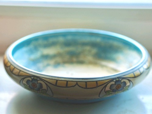 Antique art deco ceramic fruit - art,