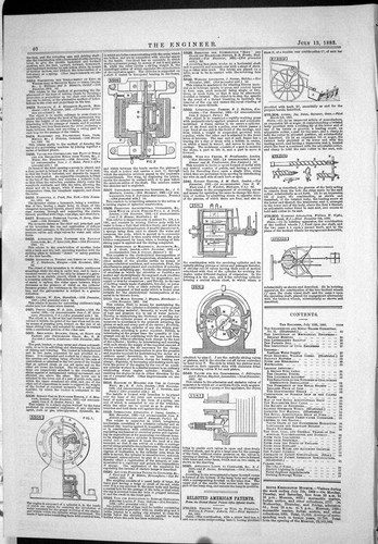 Antique old print 1883 gas - old,