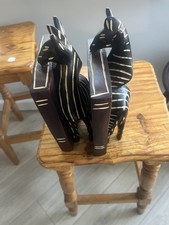 Lovely Vintage Zebra Book Ends