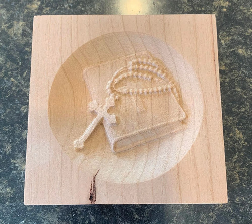 Rosary bible engraving trim - &,