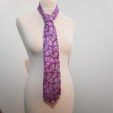 Duchamp Men's Silk Tie Purple