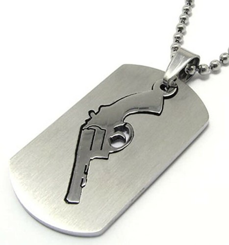 Revolver pistol gun dog - gun, tag
