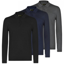 ISLAND GREEN MENS SUPERSOFT FINE KNIT BUTTON NECK GOLF JUMPER @ 50% OFF RRP