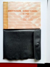 HONDA C50/C70 OWNERS  ORIGINAL HANDBOOK 1979 WITH PLASTIC POUCH