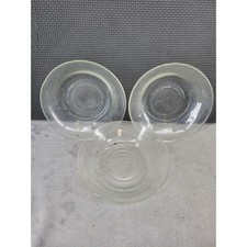 Set of 3 Clear Glass Bowls