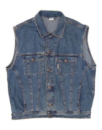 Pioneer mens denim gilet - gilet, uk