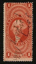 1862 US Revenue R68c Red $1