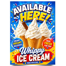 Whippy ice cream sold here - ice,