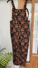 NEW & Rare Lucy & Yak Nasrin Tiger Print Dungarees Size 12 R Organic Cotton