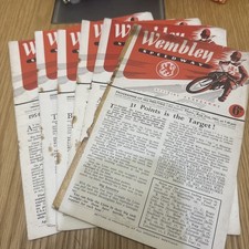 Wembley Speedway Programmes-Bundle Of 6 Programmes From 1952/1953