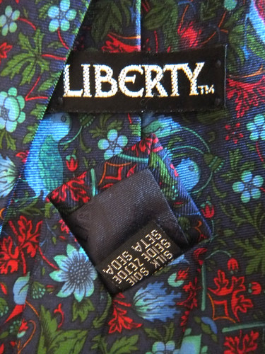 Vintage liberty silk tie - liberty,