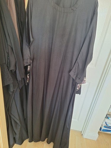Satin silk abaya - satin,