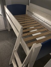 Stompa Mid-Sleeper Cabin Bed. Blue And White. Good Used Condition