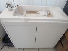 bathroom sink and vanity unit white gloss JOB LOT PLUMBING