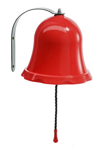 Bright red bell with - bright, fittings