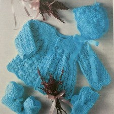 Baby Knitting Pattern Matinee