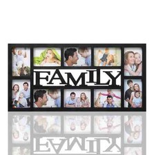 Family Multi Aperture Photo Picture Frame - Holds 10 X 6''X4'' Photos
