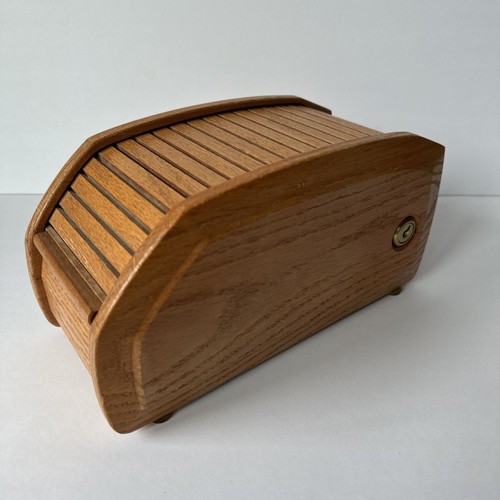 Vintage wooden roll top - wooden,