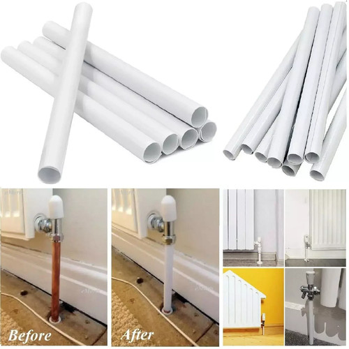 White radiator pipe long pvc - radiator,