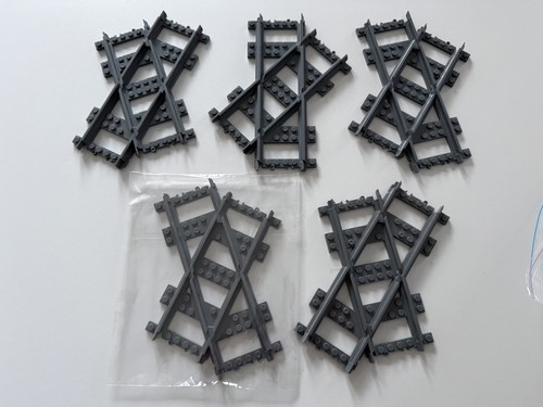 Lego train tracks - , dark-grey