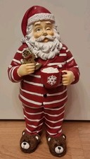 Xmas Santa In Pyjamas  Gnome Outdoor Home Garden Patio Decor Indoor Ornament