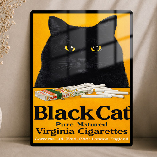 Black cat cigarette retro - cigarette,