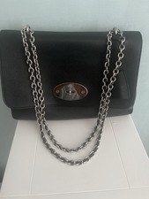 Mulberry Medium Lily Black Leather Bag In Excellent Condition with Dust Bag