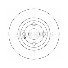 BORG & BECK Brake Disc BBD5518