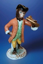 Porcelain Meissen Type / Style Monkey Band French Horn Figure