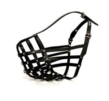 Light leather Dog Muzzle for