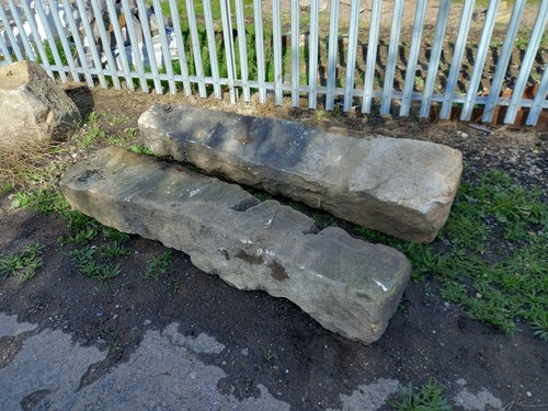 Pair reclaimed stone gate - reclaimed,