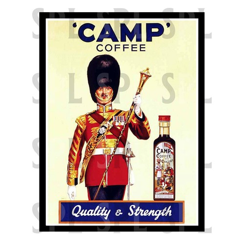 Camp coffee metal sign retro - metal,