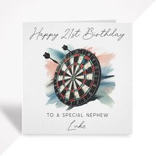 Darts Birthday Card for Son