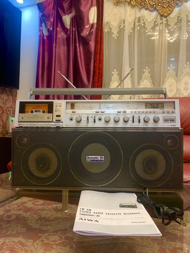 Aiwa j88 boombox cassette - aiwa,