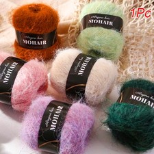 25g ​​Soft Chunky ​​Alpaca  Mohair Wool Yarn Hand Knitting Sweater Vest Threads