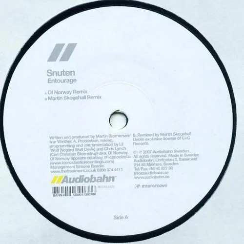 Snuten entourage 12in vinyl - 12in,